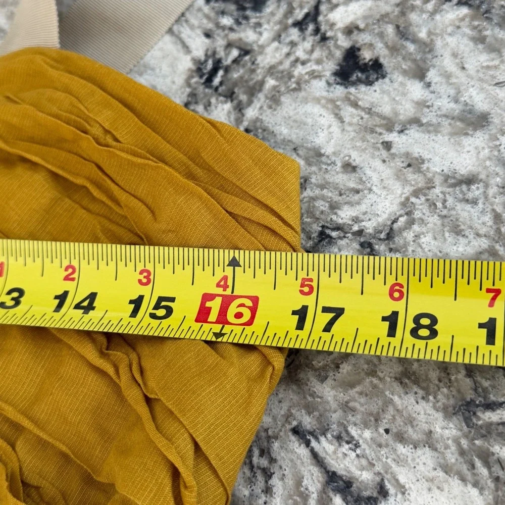 NEW J. Crew Women's Sun Dress Mustard Yellow Cotton Pleated Sleeveless SZ 4 NWT‎